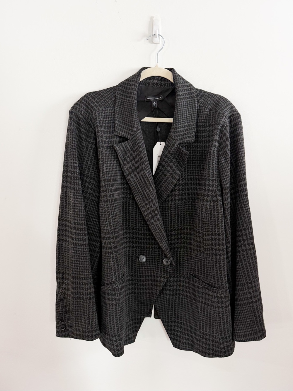 NWT Universal Standard Herringbone Beas Ponte Academia Preppy Chic Blazer Size L
